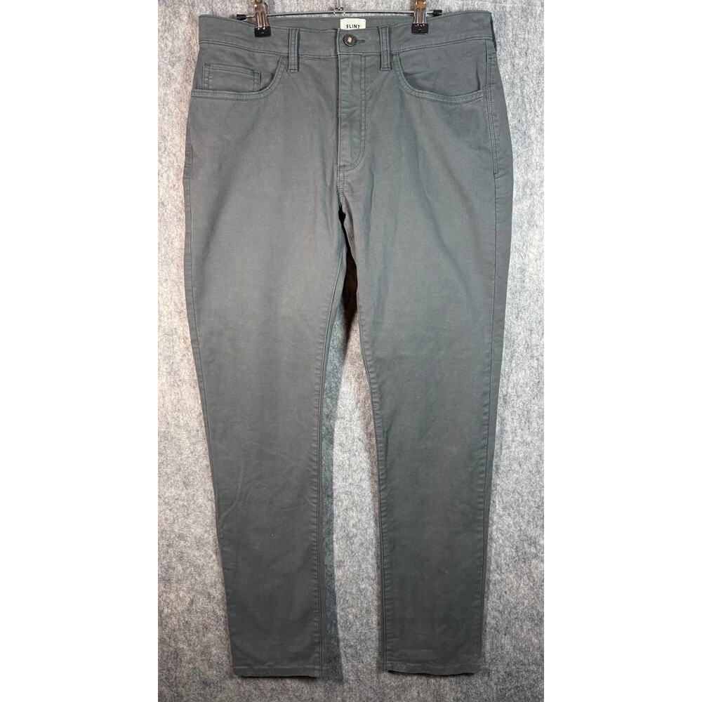 Flint and Tinder 365 Pant Slim Fit Gray 32x32 5 Pocket Stretch Casual